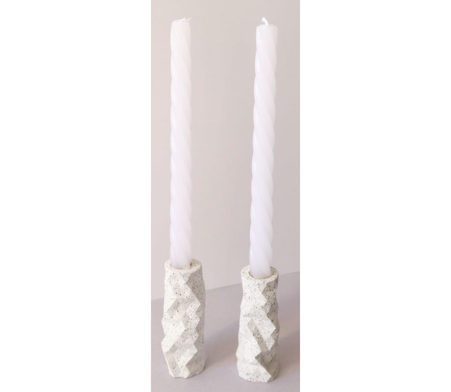 Graciela Noemi Handcrafted Origami Shabbat Candlesticks