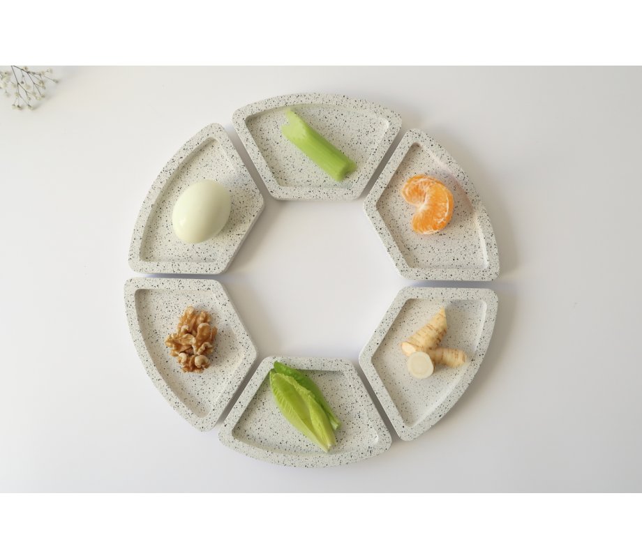 Graciela Noemi Handcrafted Passover Seder Plate - Modular