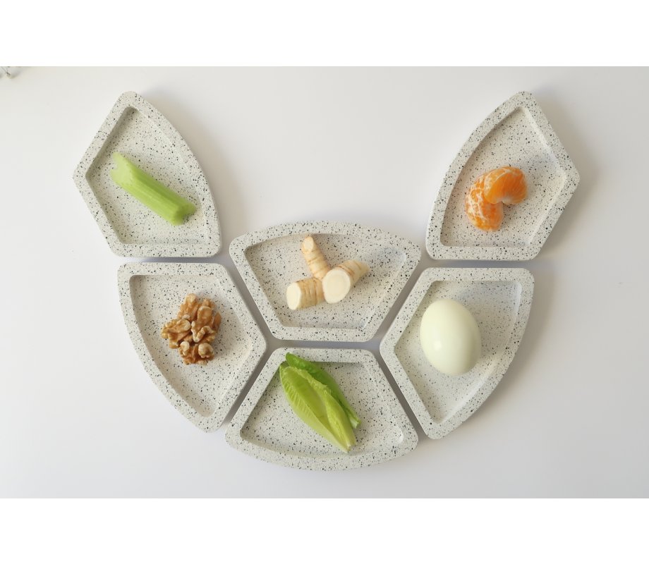 Graciela Noemi Handcrafted Passover Seder Plate - Modular