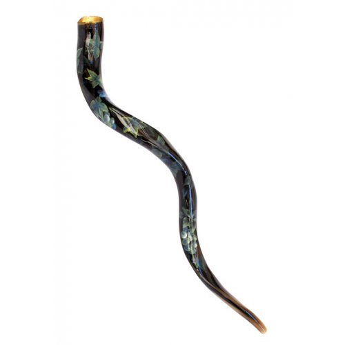 Grapevine Hand Painted Yemenite Shofar