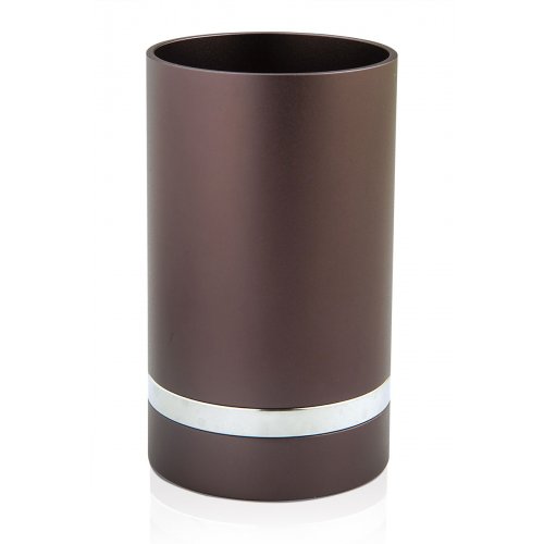 Gray Anodized Aluminum Kiddush Cup by Benny Dabbah