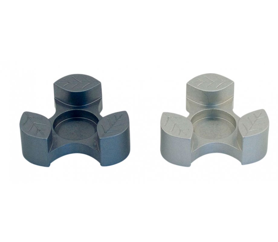 Gray Anodized Aluminum Travel Candle Holders, Leaf Collection - Avner Agayof
