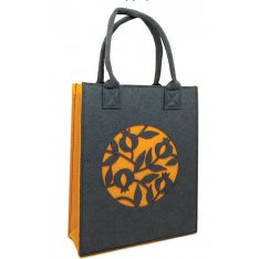Gray and Mustard Pomegranate Design Dorit Judaica Woman's Tote Bag