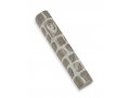 Gray and White Jerusalem Stone Mezuzah Case with Western Wall Image - 4.3