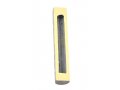 Gray and White Jerusalem Stone Mezuzah Case with Western Wall Image - 4.3