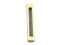 Gray and White Jerusalem Stone Mezuzah Case with Western Wall Image - 4.3