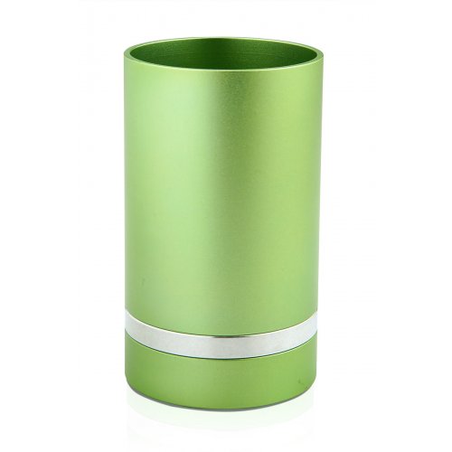 Green Anodized Aluminum Kiddush Cup by Benny Dabbah