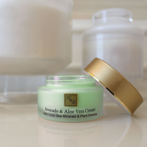 H&B Anti Aging Avocado and Aloe Vera Cream with Oils and Minerals from the Dead Sea