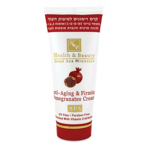 H&B Anti-Aging and Firming Pomegranate Cream with Active Minerals from the Dead Sea