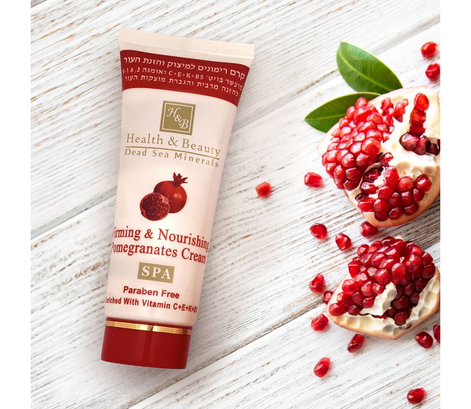 H&B Anti-Aging and Firming Pomegranate Cream with Active Minerals from the Dead Sea