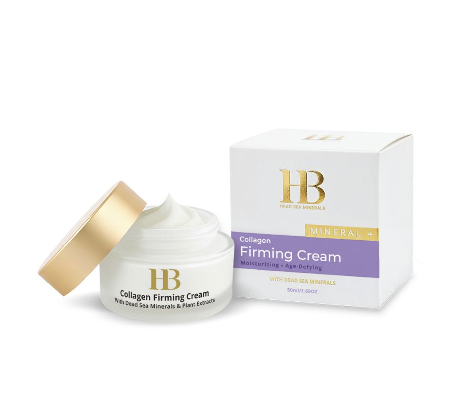 H&B Collagen Firming Cream for Face with Minerals from the Dead Sea