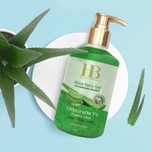 H&B Concentrated Gel of Aloe Vera with Minerals from the Dead Sea  Pump Bottle