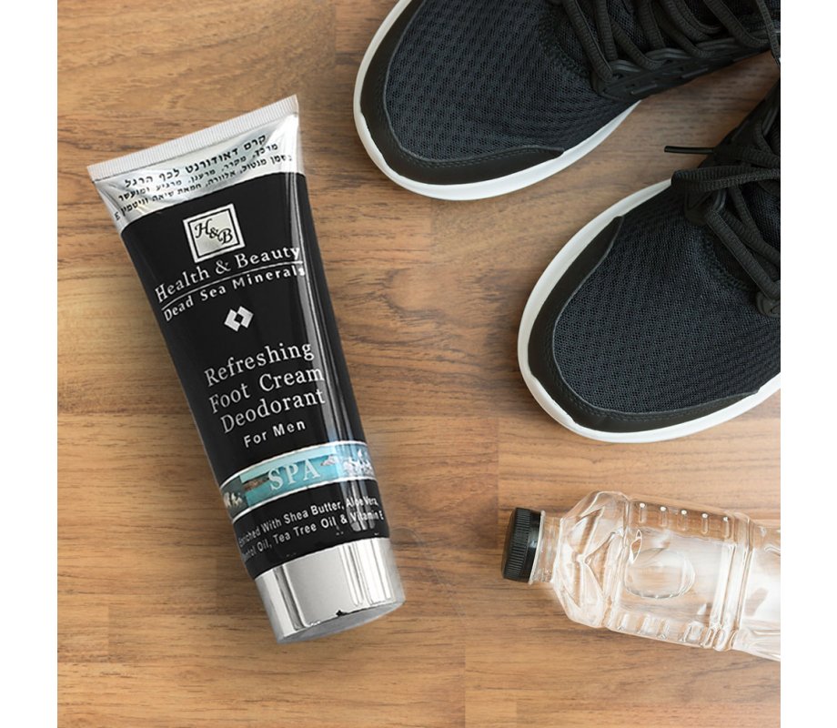 H&B Dead Sea Deodorant Foot Cream for Men