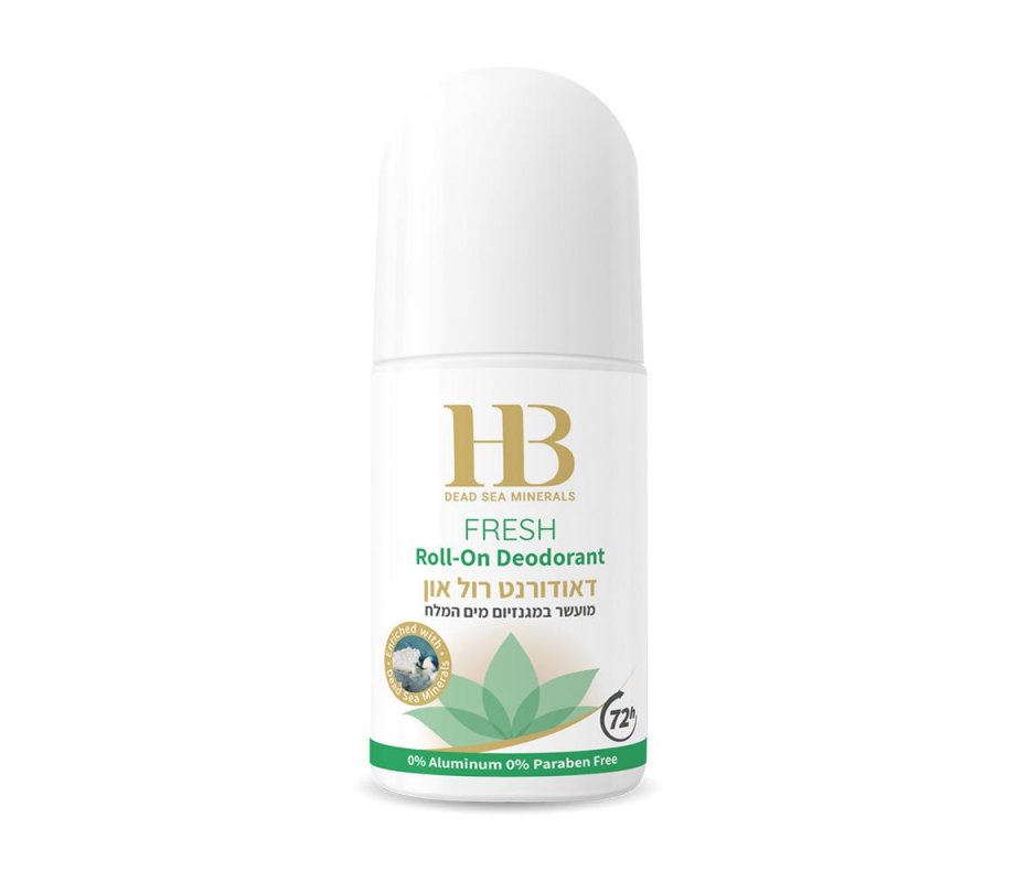 H&B Deodorant Roll On Enriched with Dead Sea Minerals - For Women