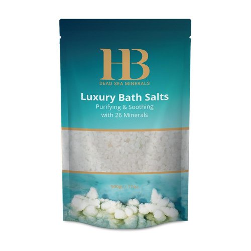 H&B Luxurious Bath Crystals with 26 Dead Sea Minerals - White