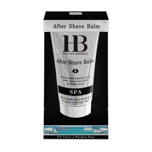 H&B Mens Balm After Shave with Hyaluronic Acid, Black Caviar & Vitamins