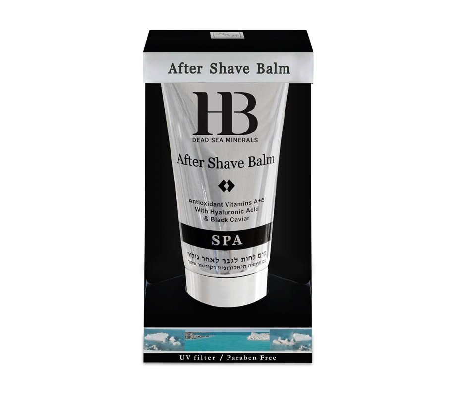 H&B Mens Balm After Shave with Hyaluronic Acid, Black Caviar & Vitamins