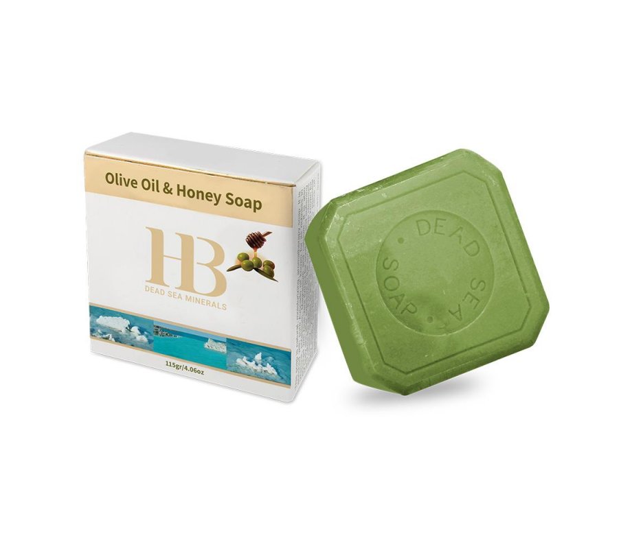 H&B Natural Bar of Honey and Olive Oil Soap with Dead Sea Minerals