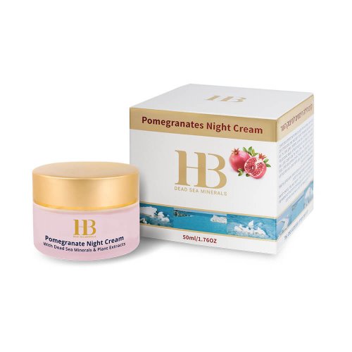H&B Night Cream with Pomegranate Concentrate Enriched with Minerals from Dead Sea