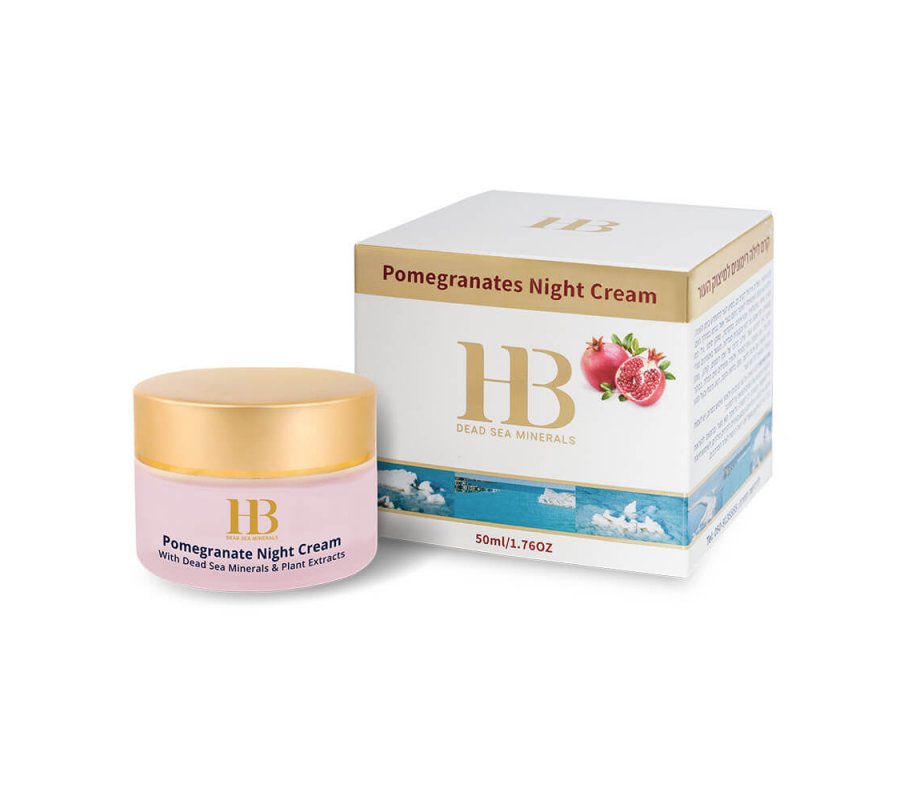 H&B Night Cream with Pomegranate Concentrate Enriched with Minerals from Dead Sea
