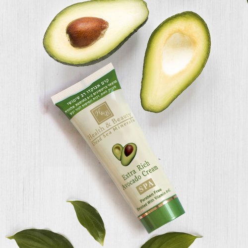 H&B Powerful Avocado Cream Combined with Vitamins, Oils, and Dead Sea Minerals