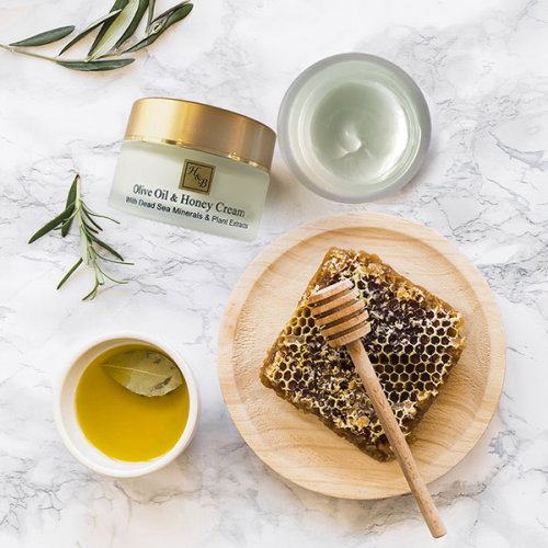 H&B Rich Moisturizing Cream with Honey, Olive Oil and Minerals from the Dead Sea