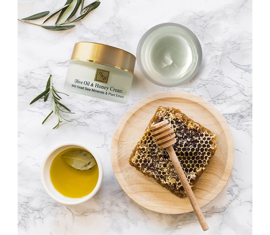 H&B Rich Moisturizing Cream with Honey, Olive Oil and Minerals from the Dead Sea