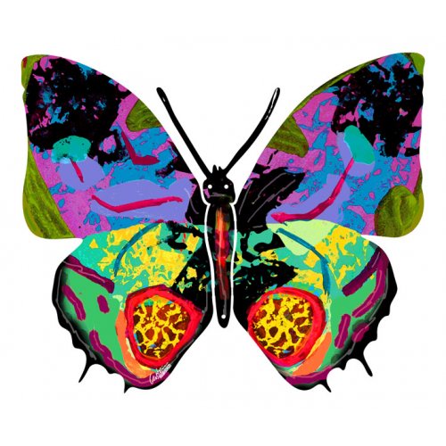 Hadar Butterfly Steel Double Sided Wall Sculpture - David Gerstein