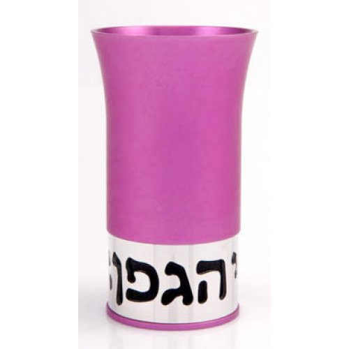 Hagafen Kiddush Cup Set by Agayof - Hot Pink