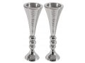 Hammered Aluminum Stem Candlestick - Colored Beads by Yair Emanuel