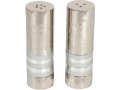 Hammered Nickel Salt and Pepper Shakers  Decorative Bands BY Yair Emanuel