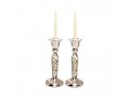 Hammered Stainless Steel Colorful Design Metal Candlesticks - Yair Emanuel