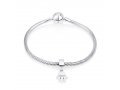 Hamsa Bracelet Charm - Sterling Silver