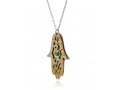 Hamsa Necklace with Kohen's Blessing by HaAri Jewish Jewelry