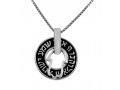 Hamsa and Shema Yisrael Sterling Silver Pendant Necklace