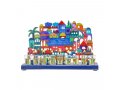 Hand Painted Chanukah Menorah, Colorful Jerusalem View - Yair Emanuel