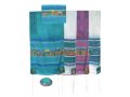 Hand Painted Silk Tallit Set, Jerusalem Images - Yair Emanuel