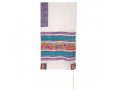 Hand Painted Silk Tallit Set, Jerusalem Images - Yair Emanuel