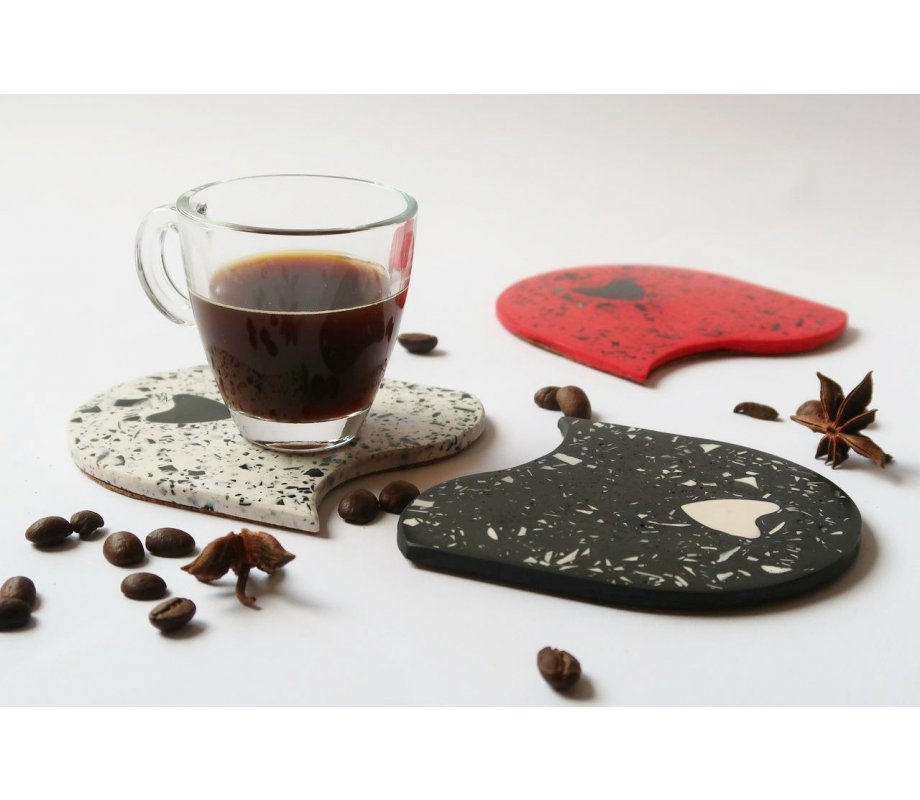 Handcrafted Pair of Coasters - Graciela Noemi