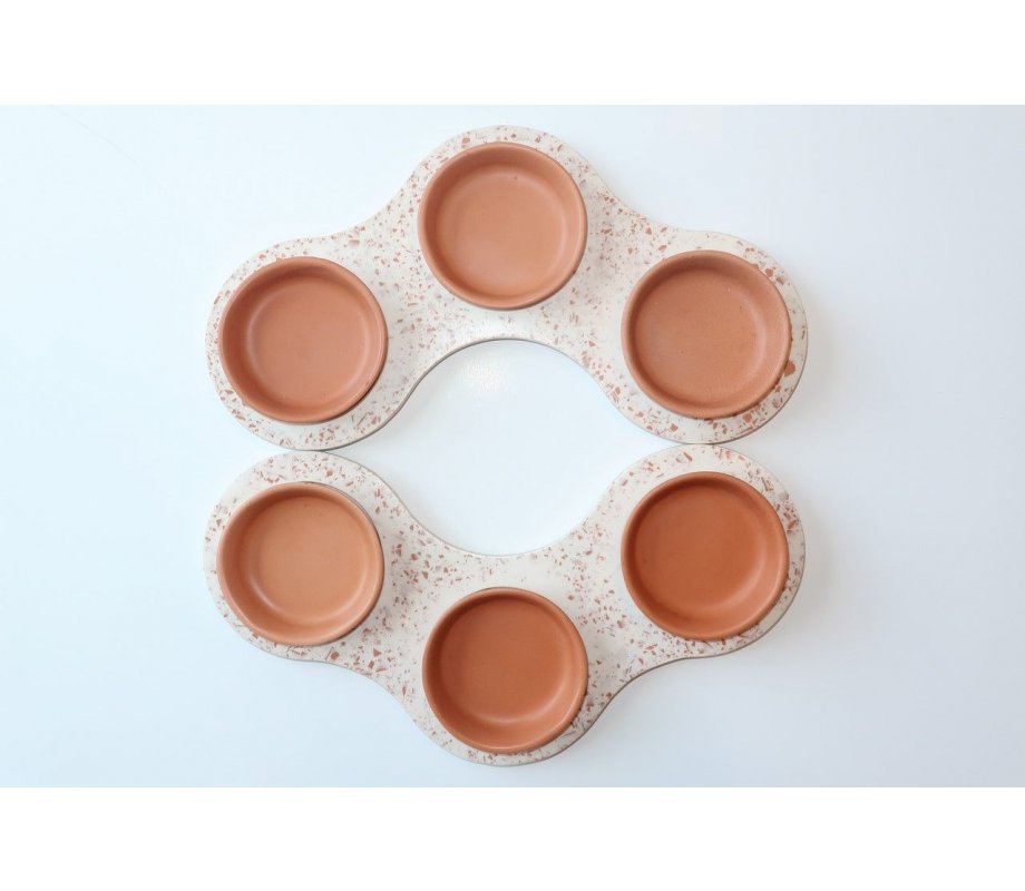 Handcrafted Passover Seder Plate, Terracotta Color - Graciela Noemi