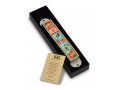 Handcrafted Pewter Enamel Beaded Mezuzah Case, Roses and Birds - Iris Design