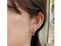 Handrafted Gold Plate Clip-On Drop Earrings, Illumination Collection - Amaro