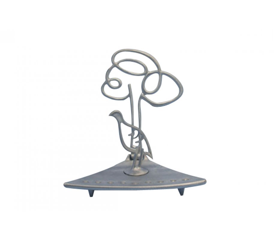 Hanukkah Menorah Partridge Bird and Olive Tree, Flexible - Shraga Landesman