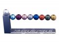 Hanukkah Menorah with Balls in Space, Miracles and Wonders Words - Agayof