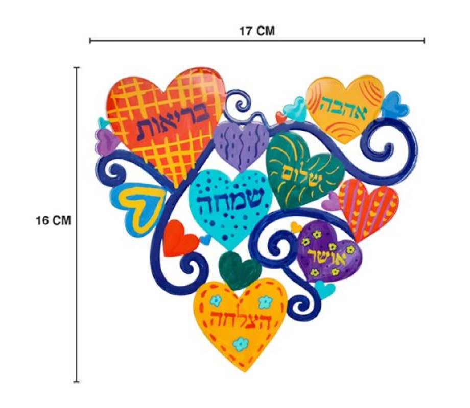 Heart Shaped Colorful Wall Decoration, Hearts at 6.6