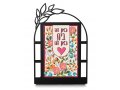 Here is Home, Here is Heart Hebrew Home Blessing - Dorit Judaica Table Stand