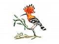 Hoopoe Bird Free Standing Double Sided Steel Sculpture - David Gerstein