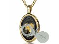 'I Love You' - Inscribed in 120 languages 24 & 14K Gold Necklace