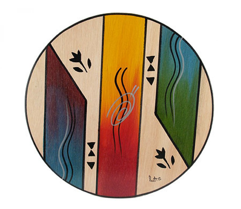 Ikat Design Round Placemat