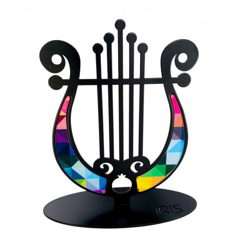 Iris Design Stand-Alone Table or Shelf Sculpture - David's Harp